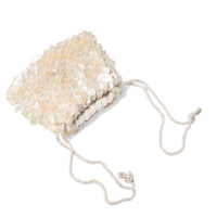 Flor Studio Sirena Bag in Mother of Pearl and Ivory Cording