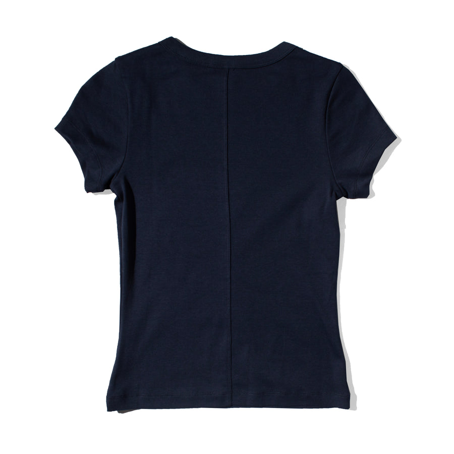 Flore Flore Car Baby Tee in Navy