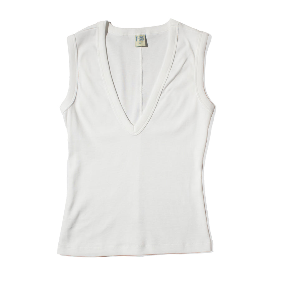 Flore Flore Dewi Tank in White