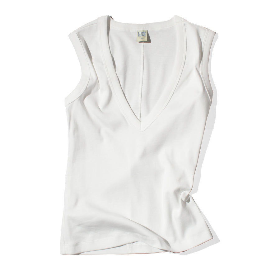 Flore Flore Dewi Tank in White