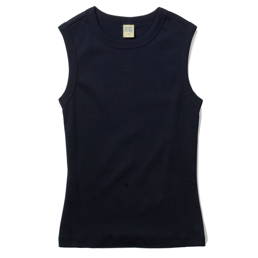 Flore Flore Esmé Tank in Navy