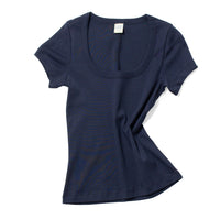 Flore Flore Lulu Baby Tee in Navy