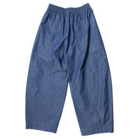 Grei East Pant in Midnight Blue Washed Denim Chambray