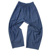 Grei East Pant in Midnight Blue Washed Denim Chambray
