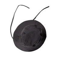 Grei Wide Brim Bucket Hat in Black