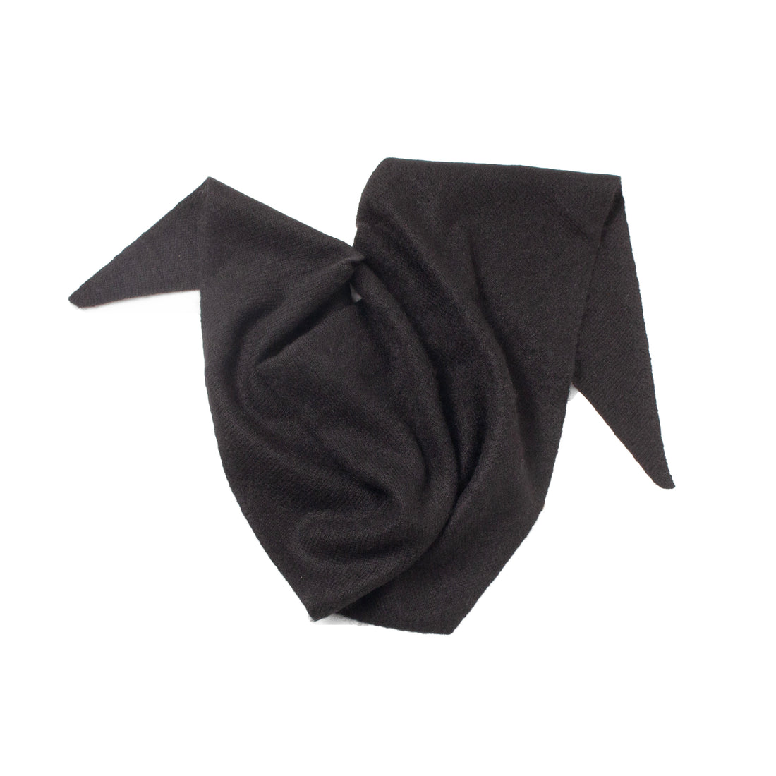 Hansel from Basel Cashmere Triangle Scarf in Black
