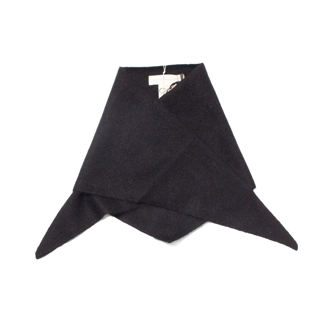 Hansel from Basel Cashmere Triangle Scarf in Black