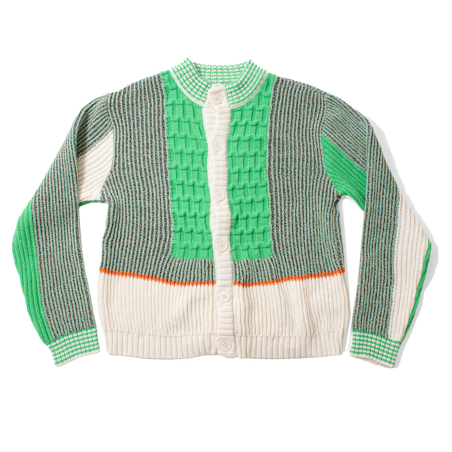 Henrik Vibskov Abundance Cardigan in Green Grey Denim – JUDITH