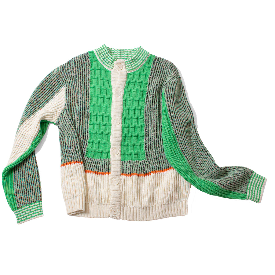 Henrik Vibskov Abundance Cardigan in Green Grey Denim – JUDITH