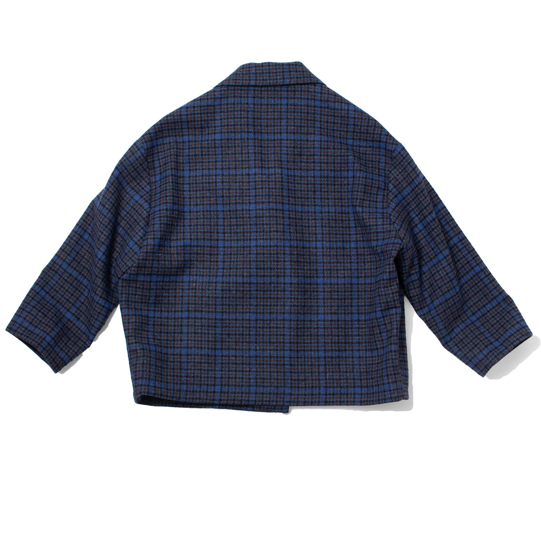 Henrik Vibskov Shady Suit Jacket in Blue Wool Checks