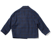 Henrik Vibskov Shady Suit Jacket in Blue Wool Checks