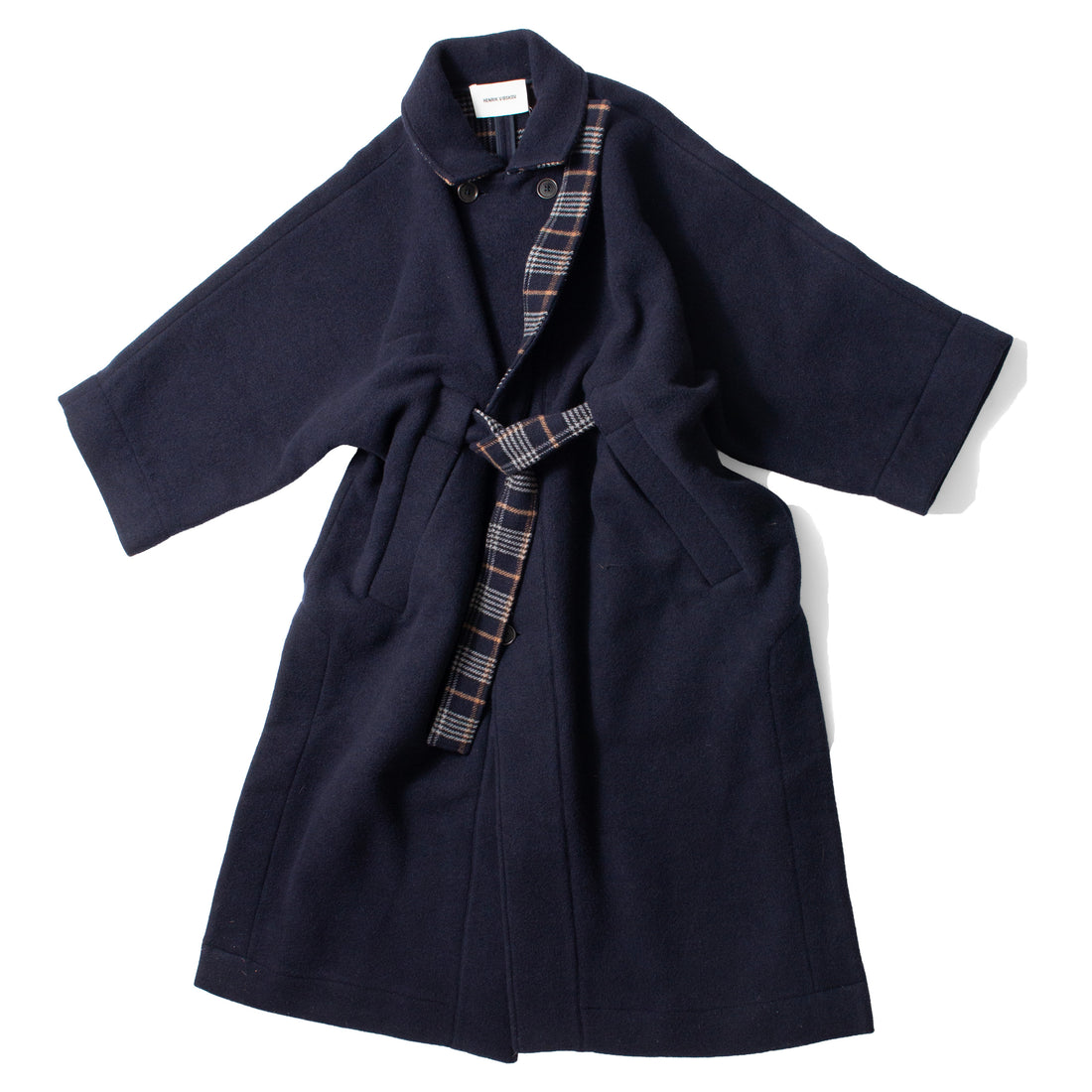 Henrik Vibskov Toadcoat in Navy Duffle