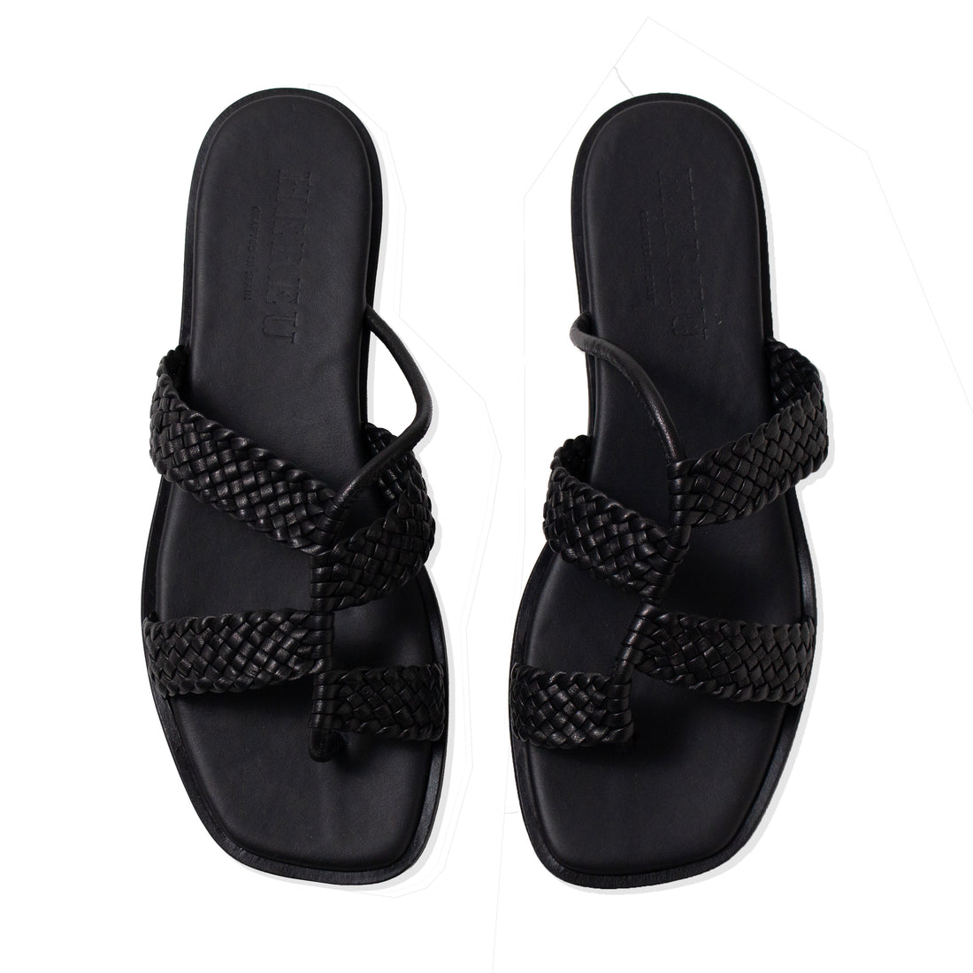 Hereu Lina Woven Sandal in Black