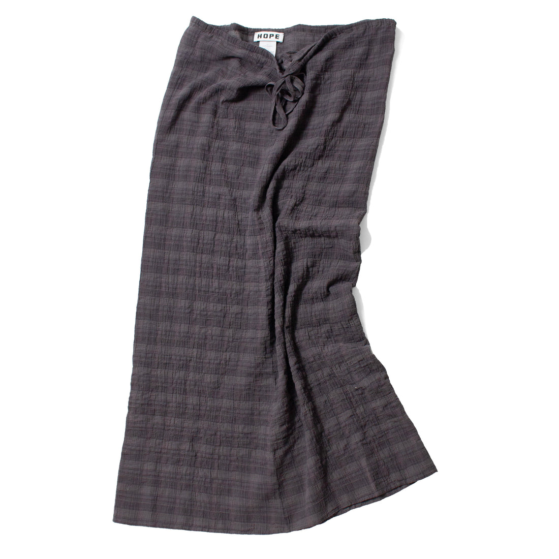 Hope Friend Skirt in Grey Check Voile