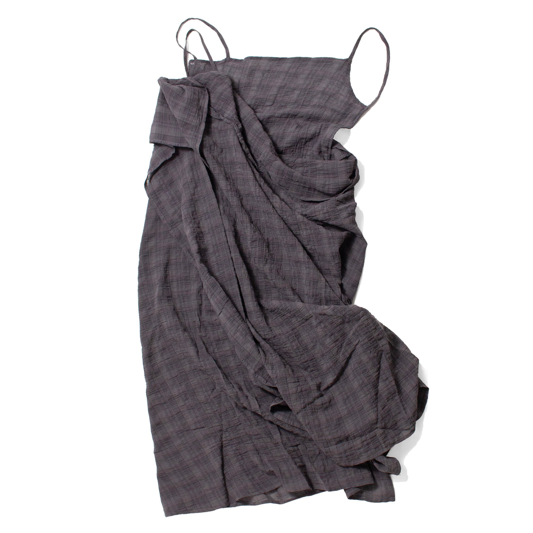 Hope Occasion Dress in Grey Check Voile