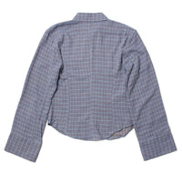 Hope Shape Shirt in Blue Check Viscose