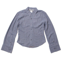 Hope Shape Shirt in Blue Check Viscose