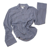 Hope Shape Shirt in Blue Check Viscose