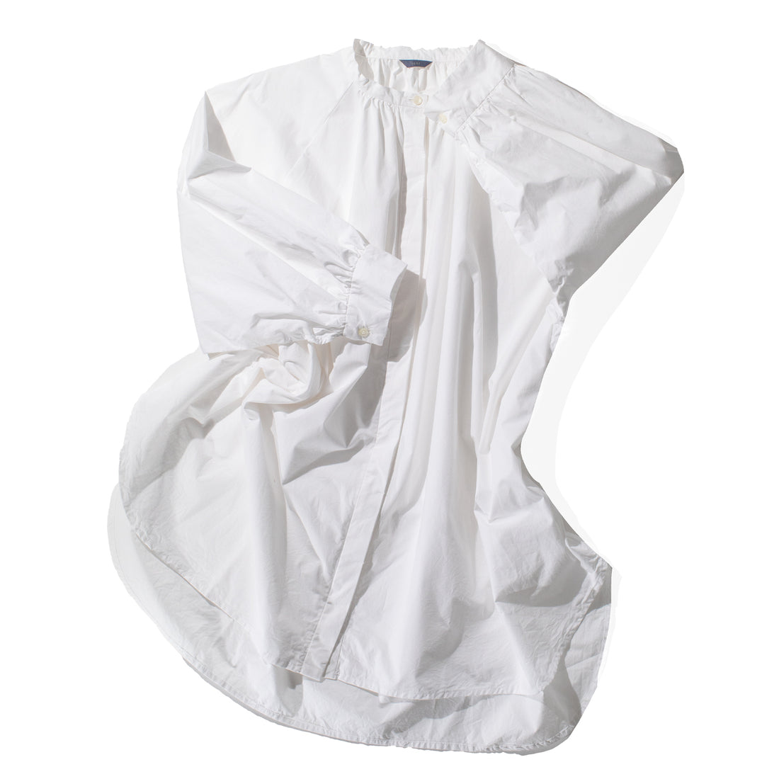 ICHI Button Down Cotton Shirt in White