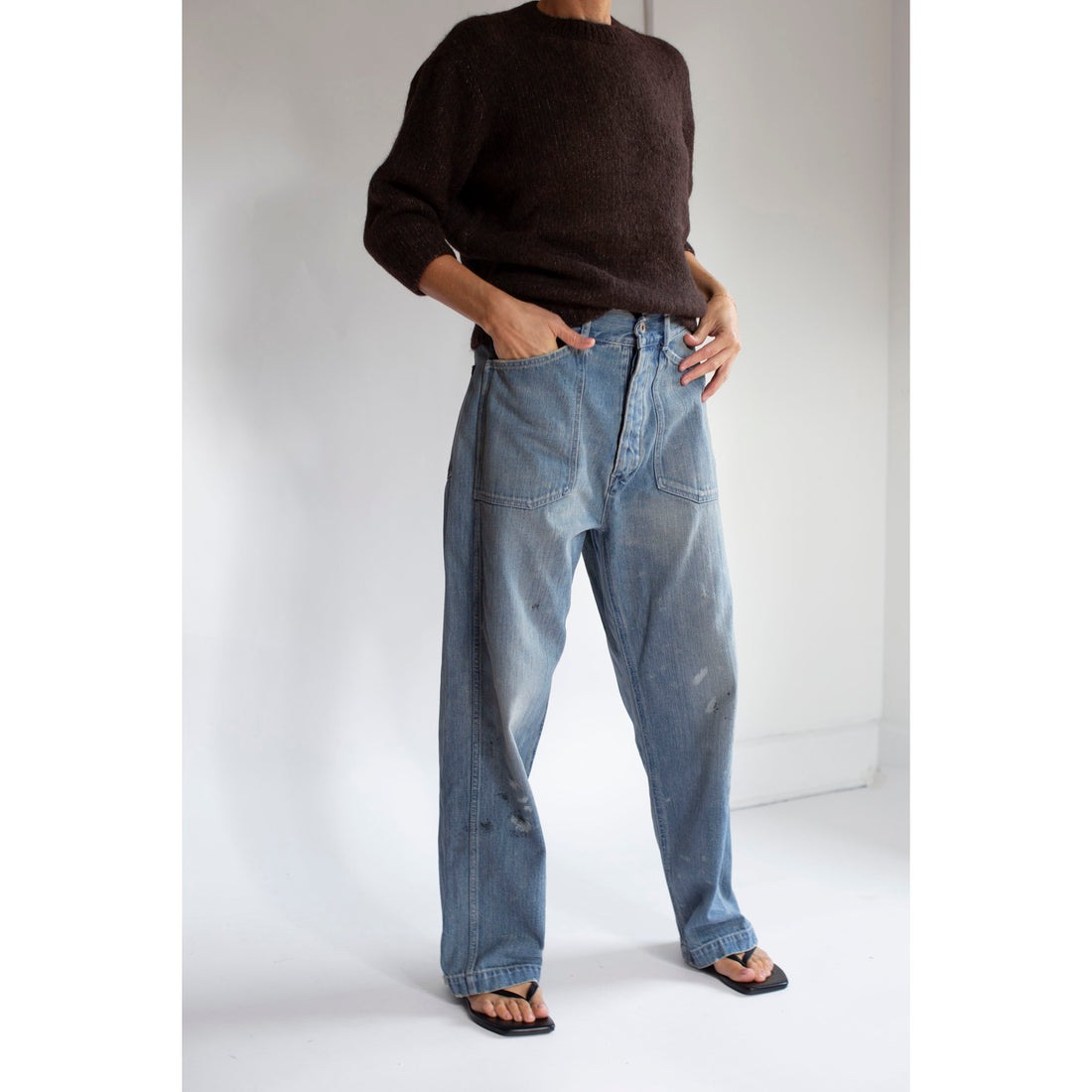 Lauren Manoogian Loft Baby Crewneck in Soil