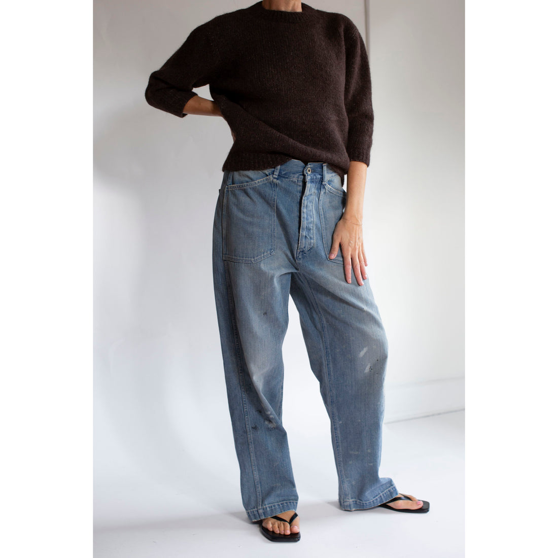 Lauren Manoogian Loft Baby Crewneck in Soil