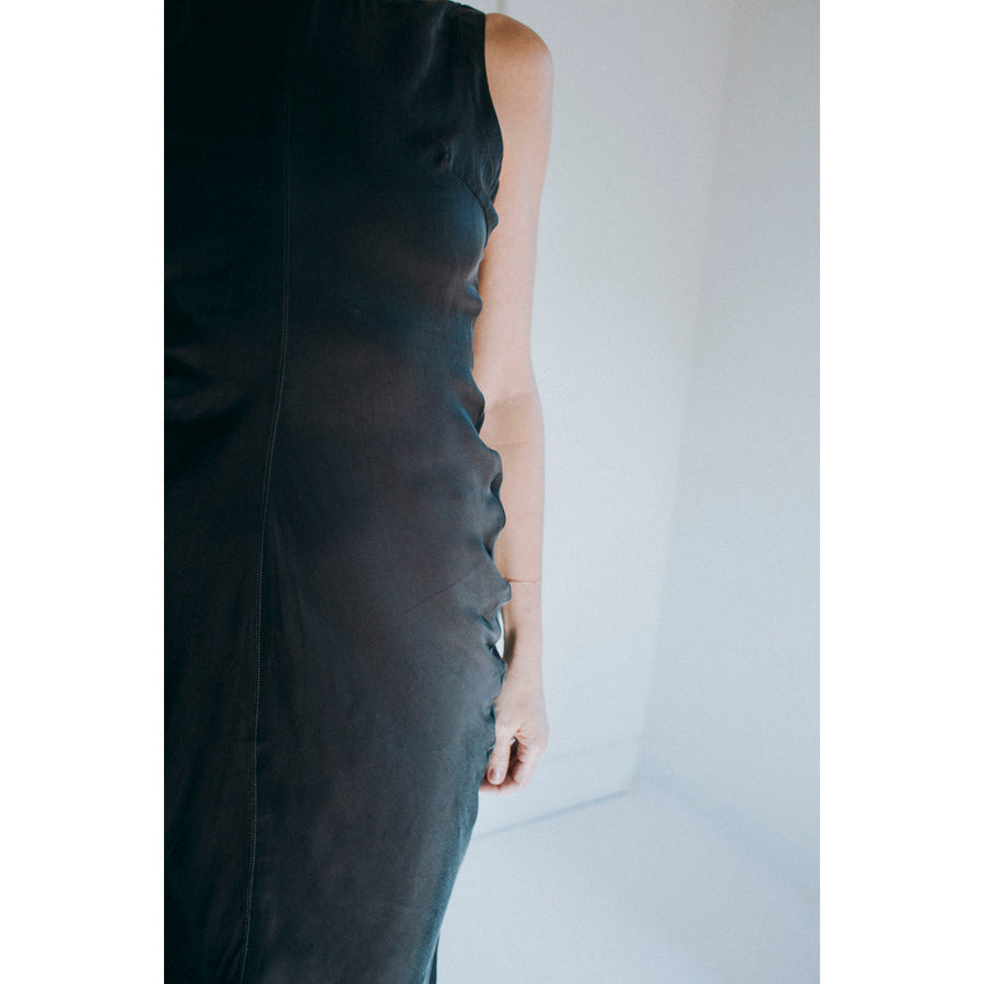 Sayaka Davis Draped Waist Dress in Black