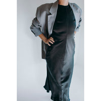 Sayaka Davis Draped Waist Dress in Black