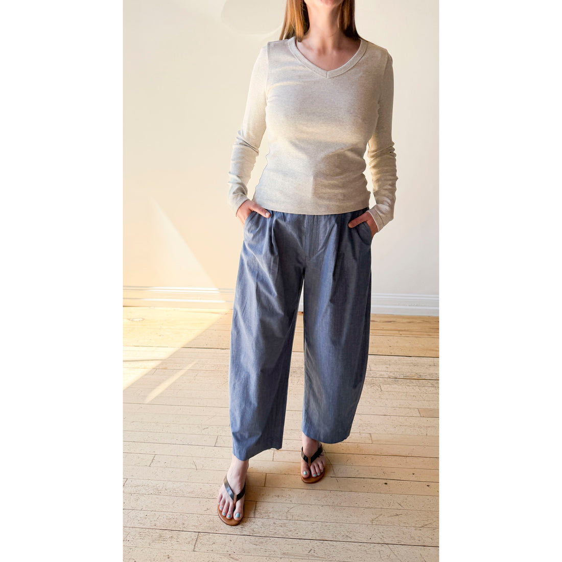 Flore Flore Jill Longsleeve in Heather Grey