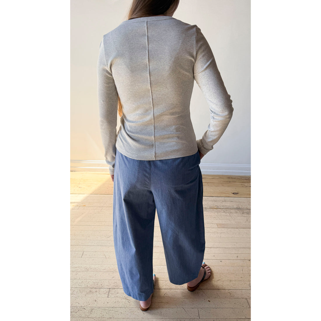 Flore Flore Jill Longsleeve in Heather Grey