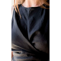 Apiece Apart Gustava Wrap Midi Dress in Black
