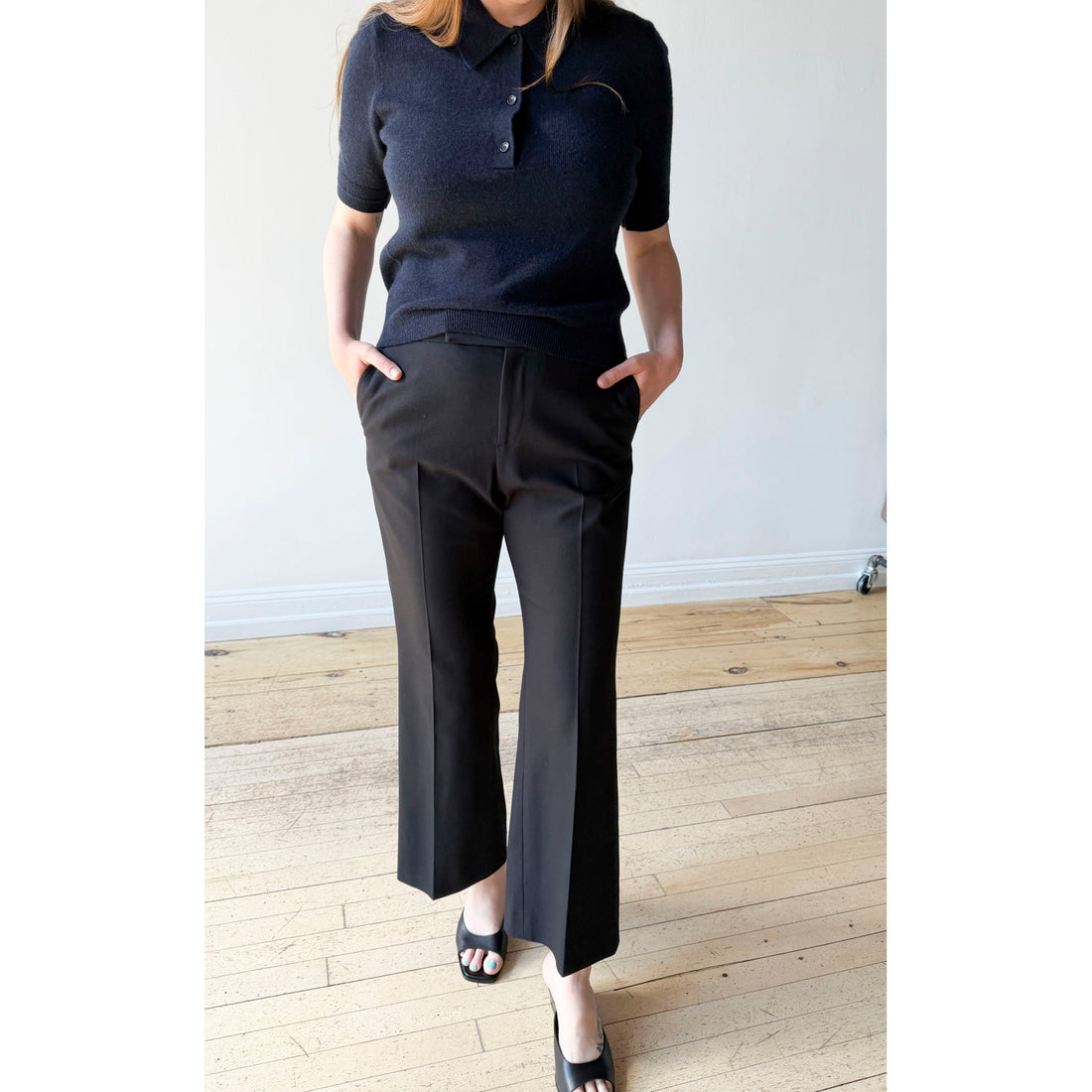 Maria McManus Jersey Polo in Navy