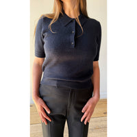 Maria McManus Jersey Polo in Navy