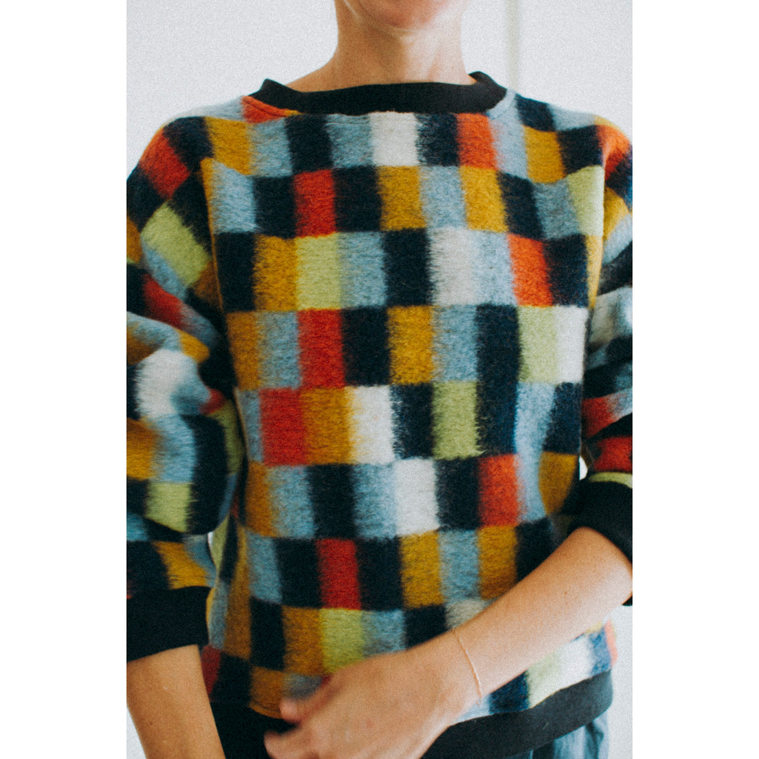 Henrik Vibskov Brushed Sweat in Brushed Squares