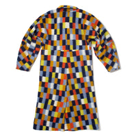 Henrik Vibskov Banana Coat in Brushed Squares