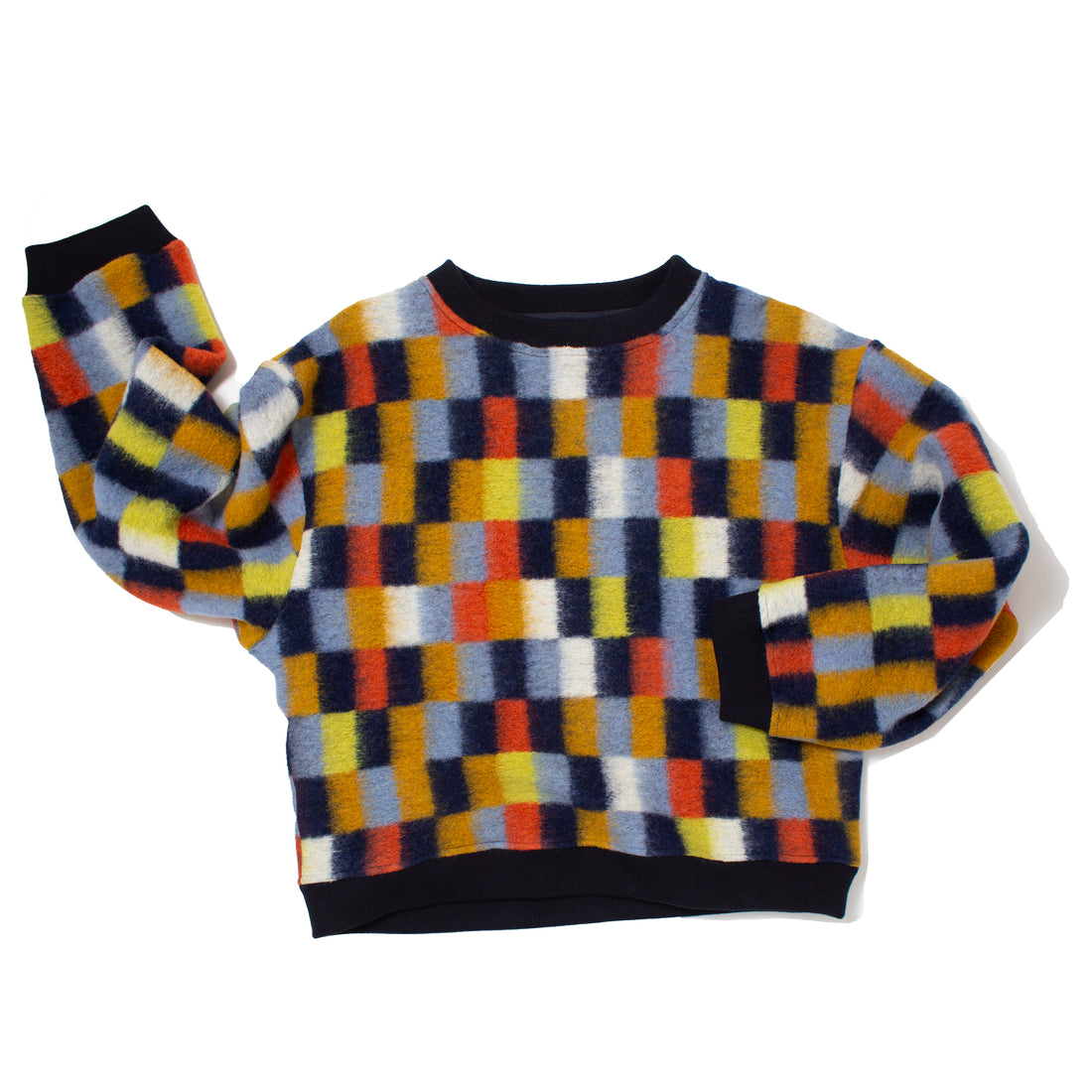 Henrik Vibskov Brushed Sweat in Brushed Squares
