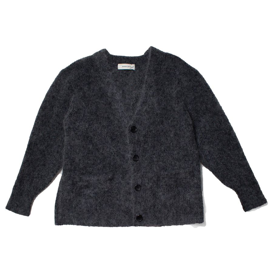 Sayaka Davis Mohair Cardigan in Charcoal