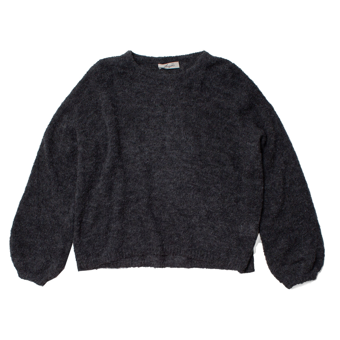 Ichi Antiquités Peru Knit Boucle Pullover in Charcoal
