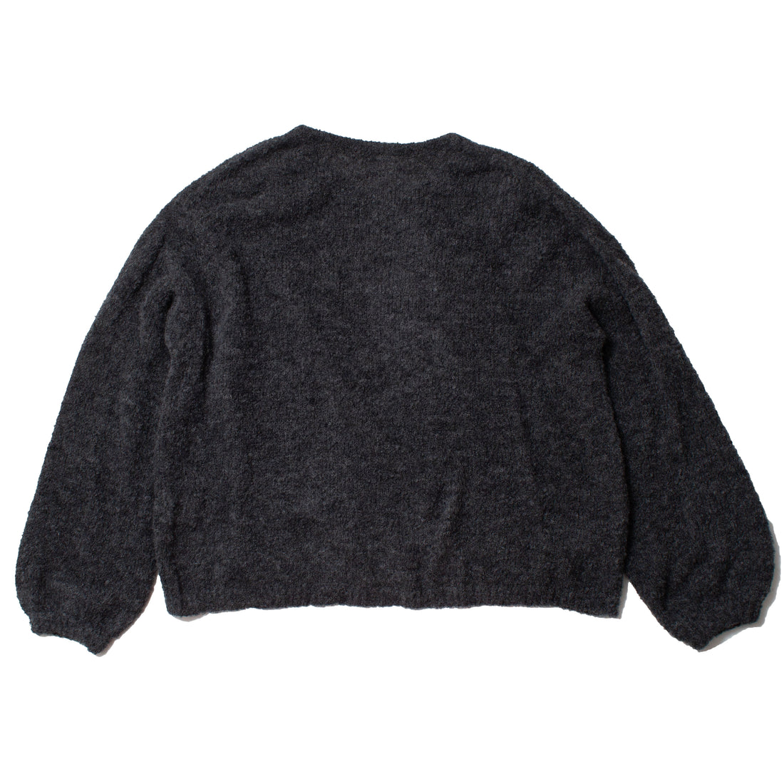 Ichi Antiquités Peru Knit Boucle Pullover in Charcoal