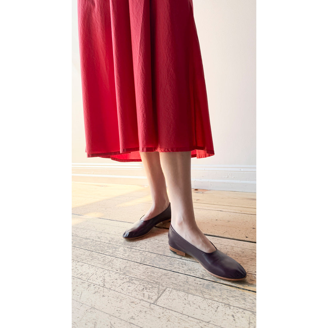 Martiniano Glove Flat in Oxblood