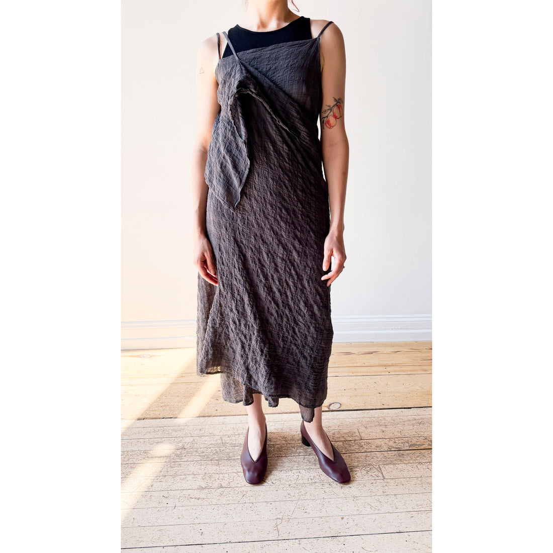Sayaka Davis Rib Tank Dress in Black