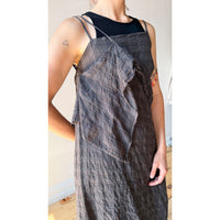 Hope Occasion Dress in Grey Check Voile