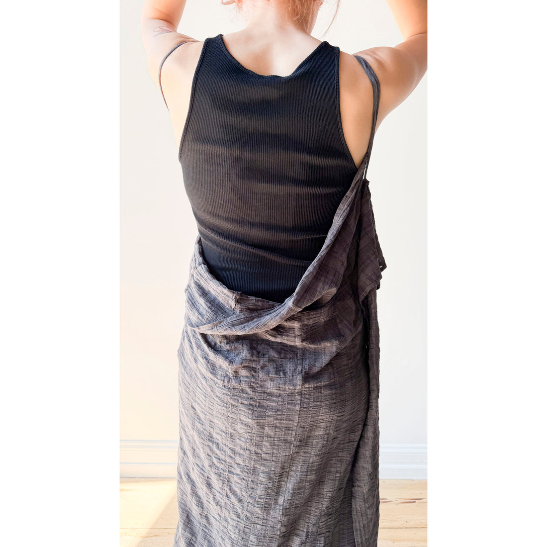 Sayaka Davis Rib Tank Dress in Black