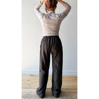 Pas de Calais Crinkle-Finish Wool Gauze Jersey Turtleneck Pullover in Ivory