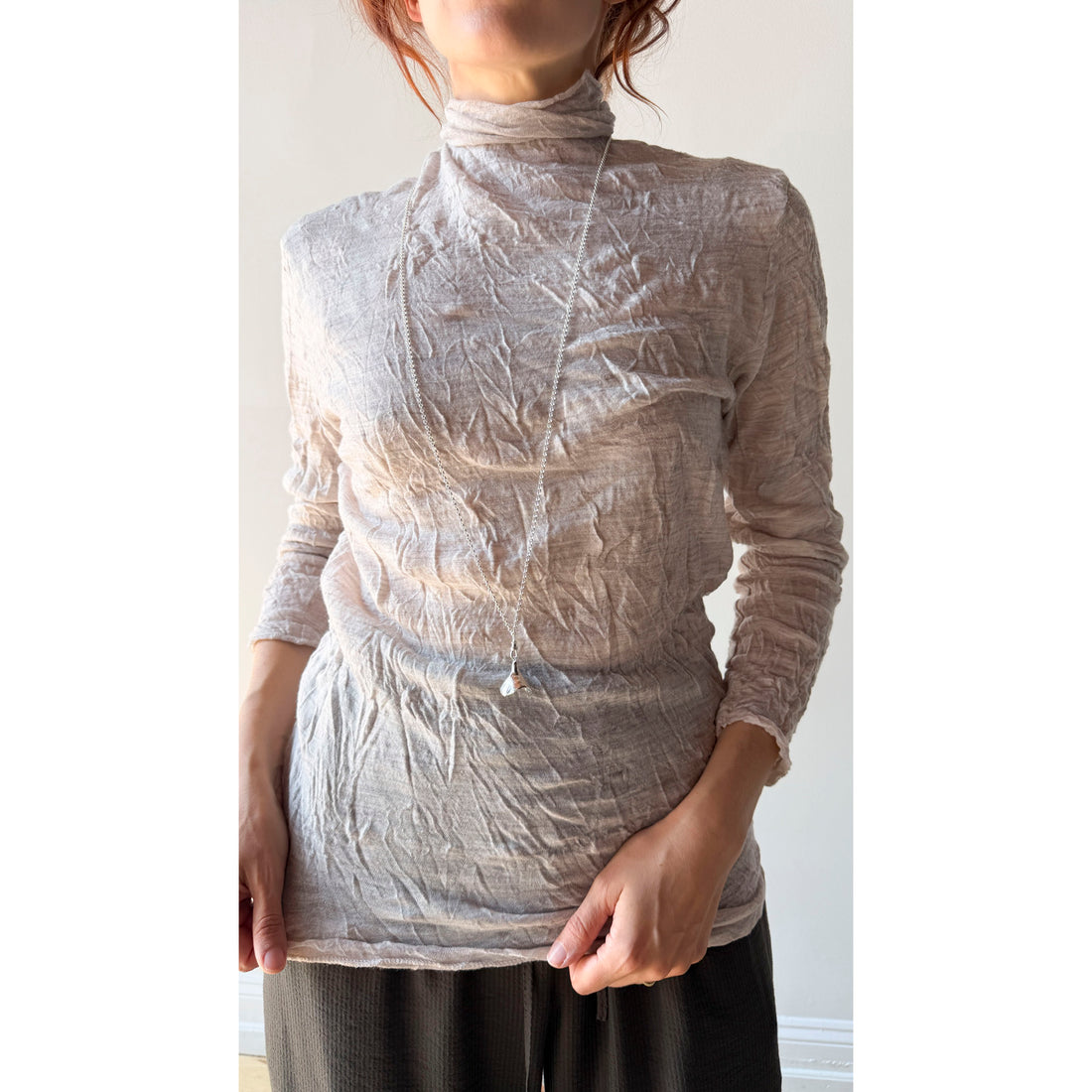 Sapir Bachar Long Wrap Necklace in Sterling Silver