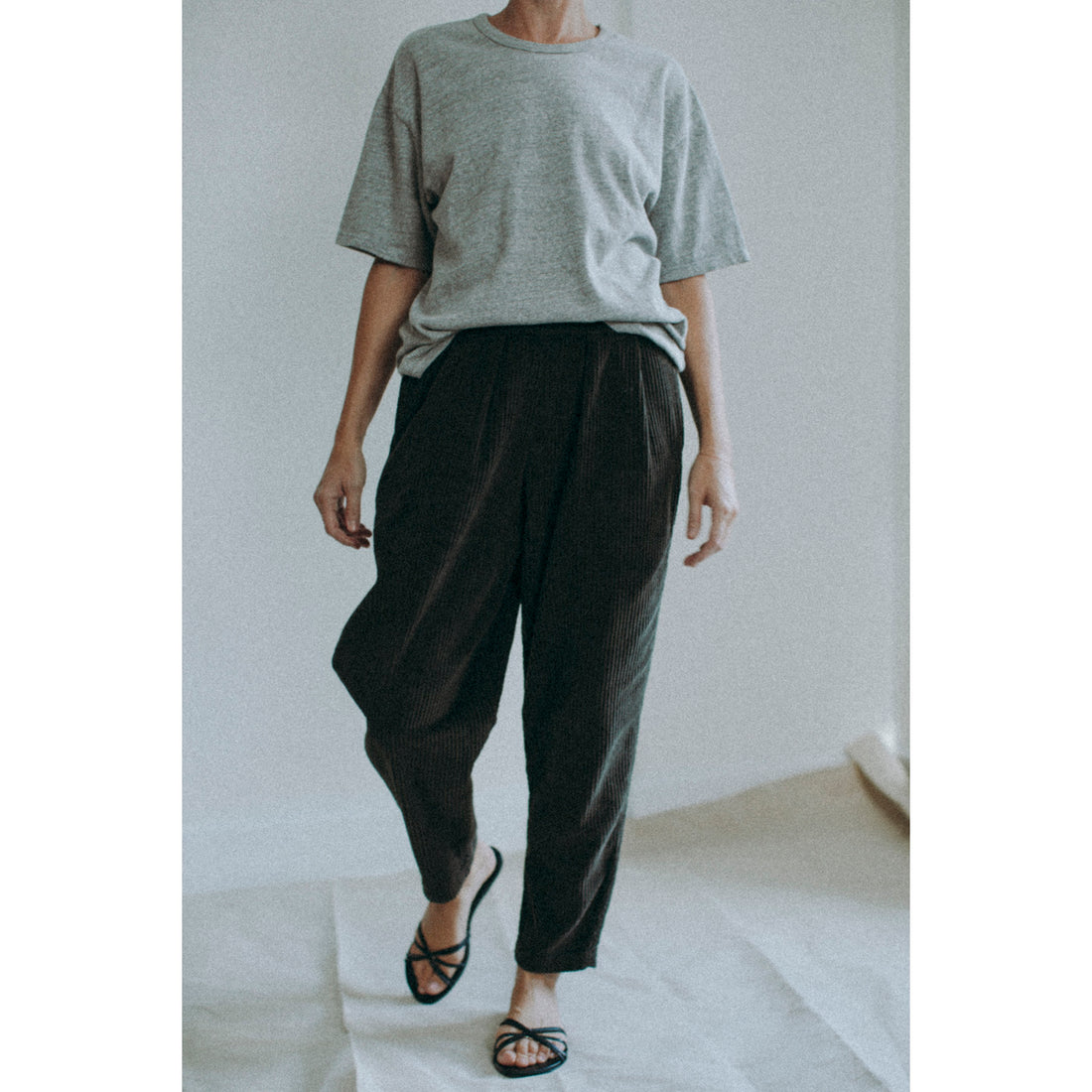 Black Crane Carpenter Pants in Forest