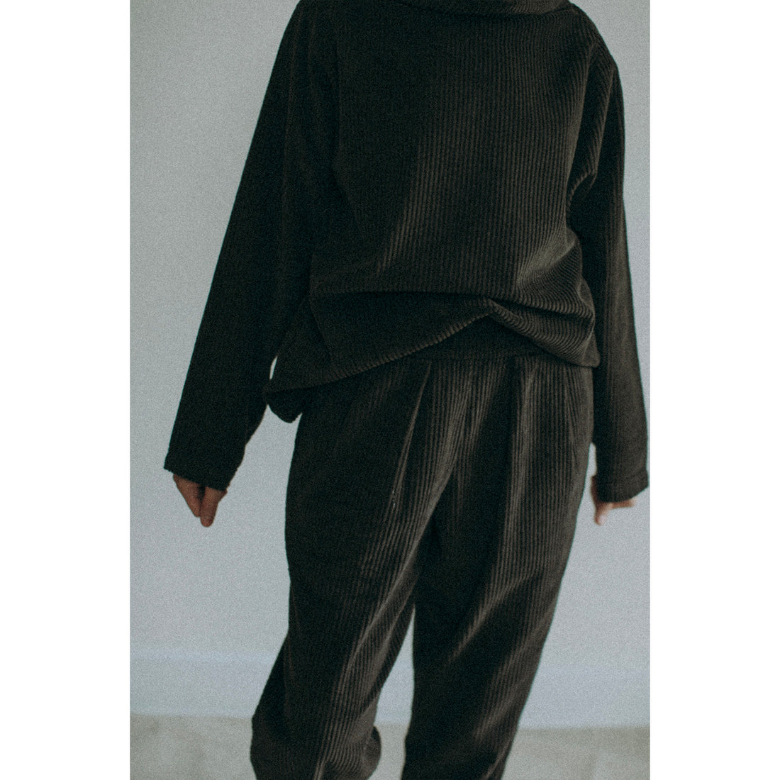 Black Crane Tube Top in Forest