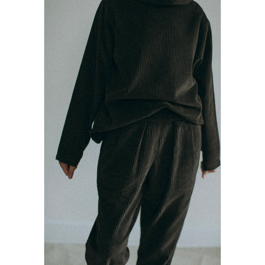 Black Crane Tube Top in Forest