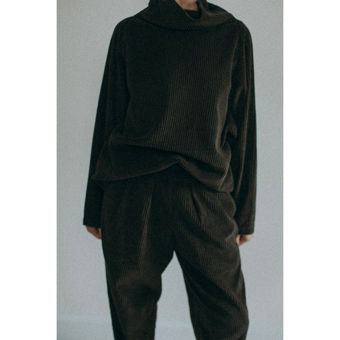 Black Crane Tube Top in Forest