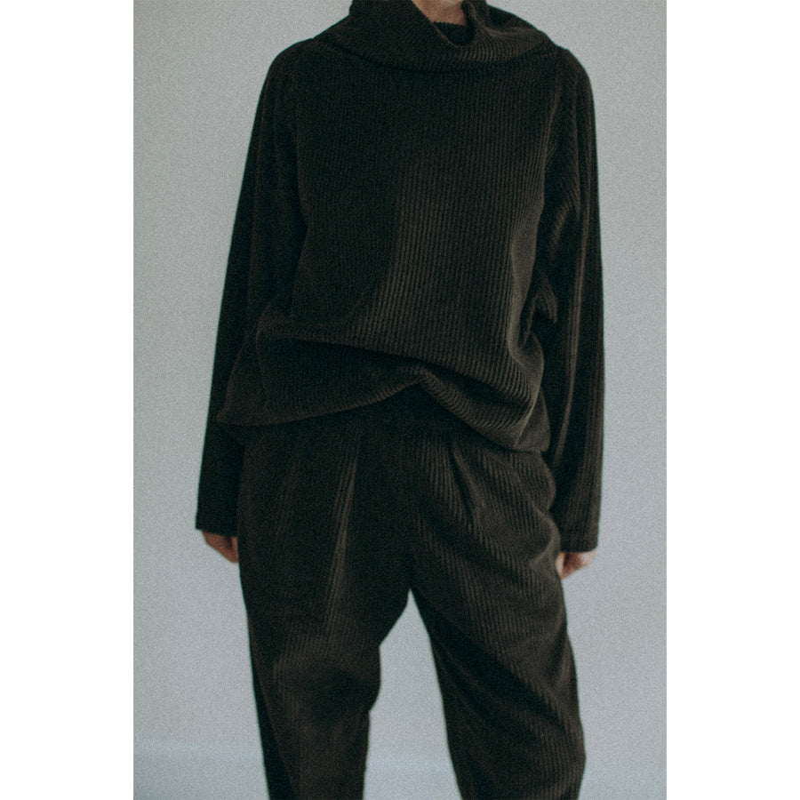 Black Crane Tube Top in Forest