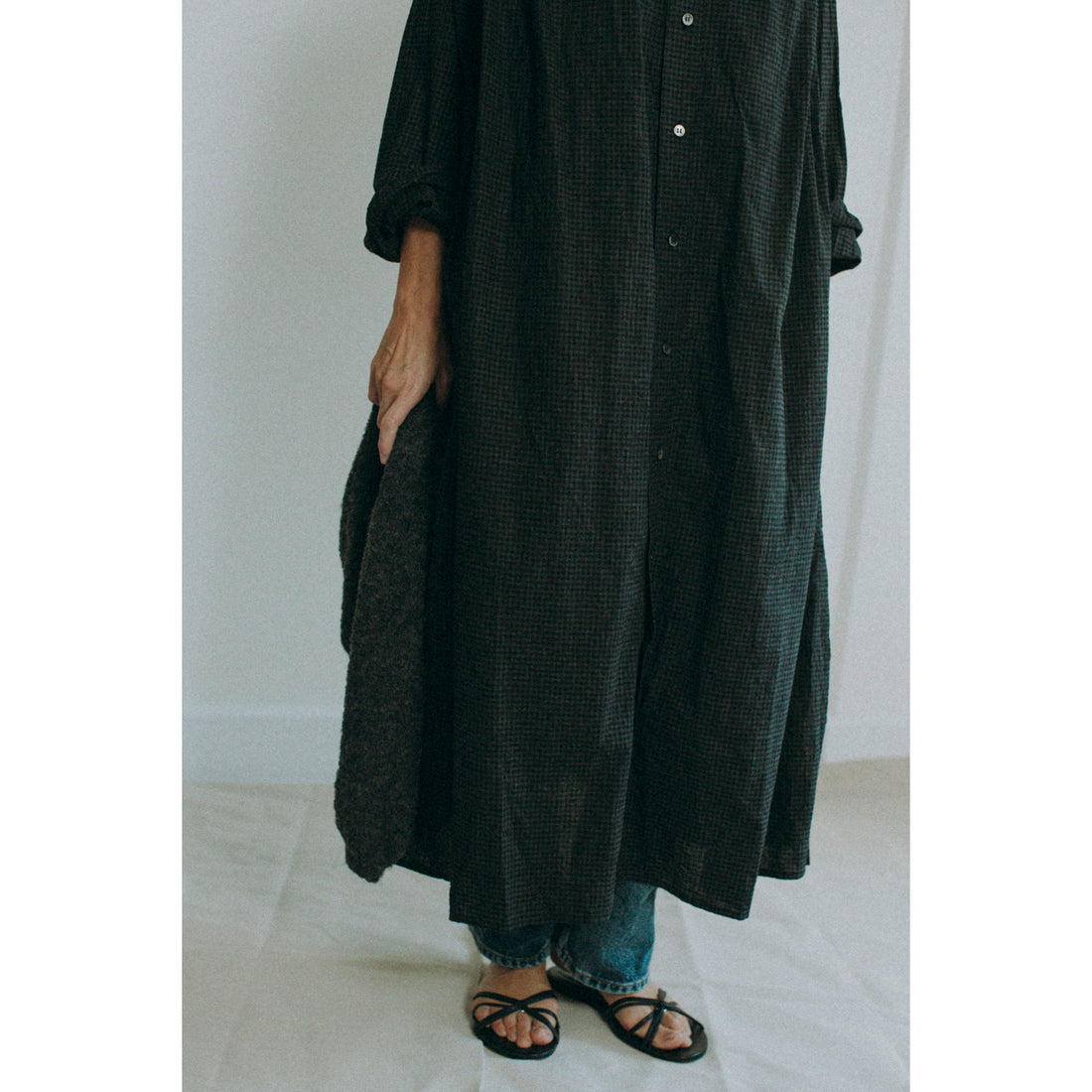 Ichi Antiquités Gingham Sumi Dress in Gingham Check